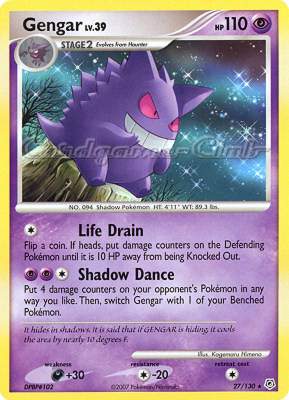 027 / 130 Gengar Lv.39 rara (EN) -NEAR MINT-