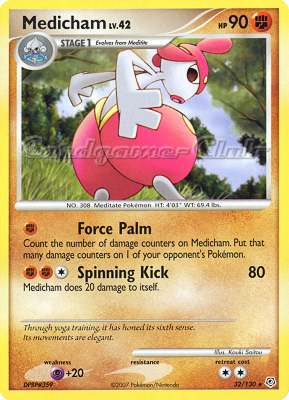 032 / 130 Medicham Lv.42 rara (EN) -NEAR MINT-