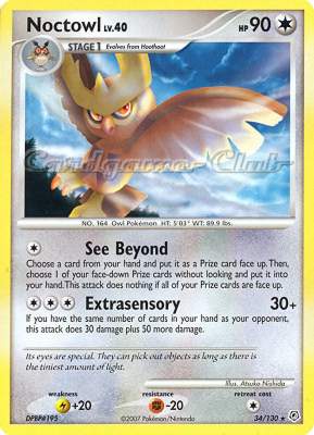034 / 130 Noctowl Lv.40 rara (EN) -NEAR MINT-