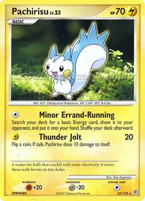 035 / 130 Pachirisu Lv.23 rara (EN) -NEAR MINT-