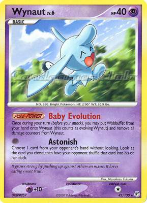 042 / 130 Wynaut Lv.6 rara (EN) -NEAR MINT-