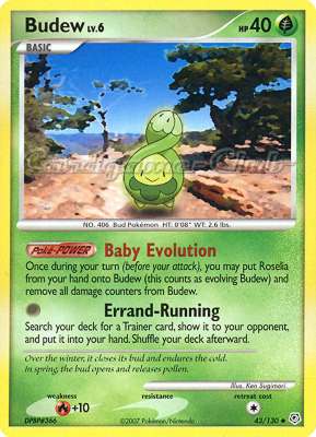 043 / 130 Budew Lv.6 non comune (EN) -NEAR MINT-