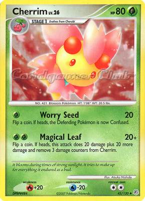045 / 130 Cherrim Lv.26 non comune (EN) -NEAR MINT-