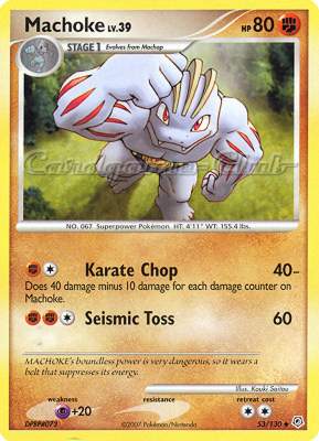 053 / 130 Machoke Lv.39 non comune (EN) -NEAR MINT-