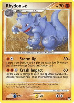060 / 130 Rhydon Lv.43 non comune (EN) -NEAR MINT-