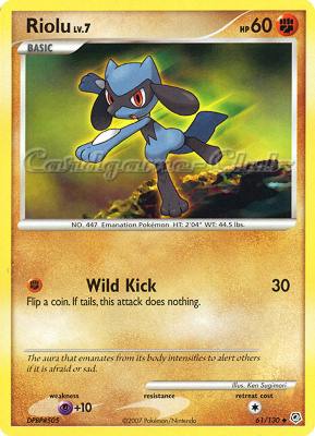 061 / 130 Riolu Lv.7 non comune (EN) -NEAR MINT-