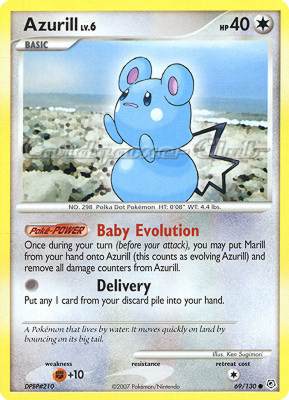 069 / 130 Azurill Lv.6 comune (EN) -NEAR MINT-