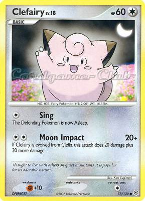 077 / 130 Clefairy Lv.18 comune (EN) -NEAR MINT-