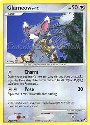 083 / 130 Glameow Lv.12 comune (EN) -NEAR MINT-