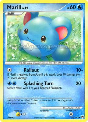 088 / 130 Marill Lv.12 comune (EN) -NEAR MINT-