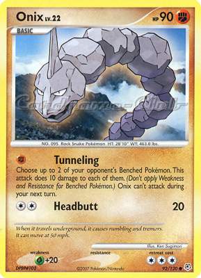 092 / 130 Onix Lv.22 comune (EN) -NEAR MINT-