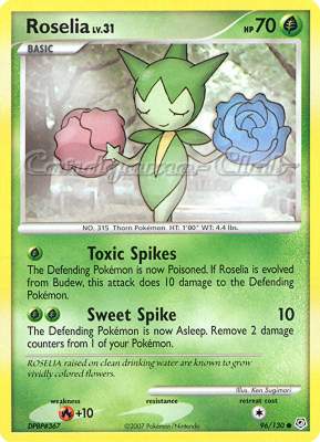 096 / 130 Roselia Lv.31 comune (EN) -NEAR MINT-
