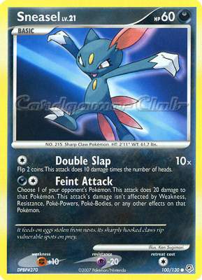 100 / 130 Sneasel Lv.21 comune (EN) -NEAR MINT-