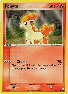 076 / 112 Ponyta comune (EN) -NEAR MINT-