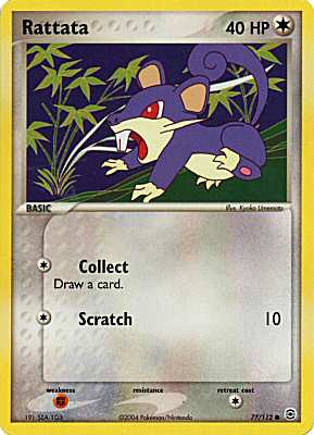 077 / 112 Rattata comune (EN) -NEAR MINT-
