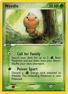 086 / 112 Weedle comune (EN) -NEAR MINT-