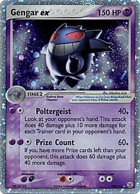 108 / 112 Gengar EX rara ex foil (EN) -NEAR MINT-