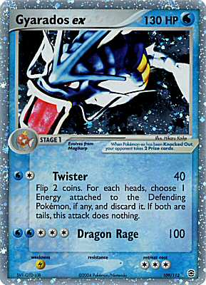 109 / 112 Gyarados EX rara ex foil (EN) -NEAR MINT-