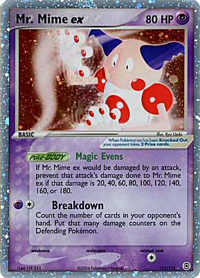 111 / 112 Mr. Mime EX rara ex foil (EN) -NEAR MINT-