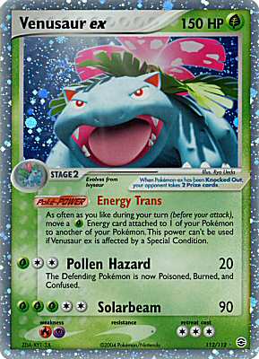 112 / 112 Venusaur EX rara ex foil (EN) -NEAR MINT-