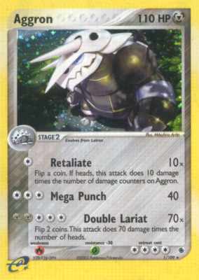 001 / 109 Aggron rara foil (EN) -NEAR MINT-