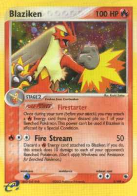 003 / 109 Blaziken rara foil (EN) -NEAR MINT-