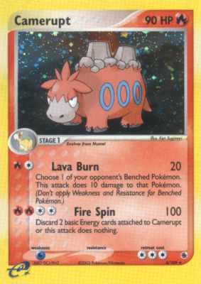 004 / 109 Camerupt rara foil (EN) -NEAR MINT-
