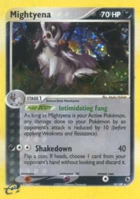 010 / 109 Mightyena rara foil (EN) -NEAR MINT-