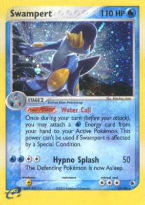 013 / 109 Swampert rara foil (EN) -NEAR MINT-