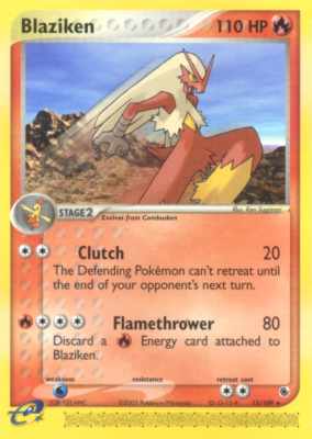 015 / 109 Blaziken rara (EN) -NEAR MINT-