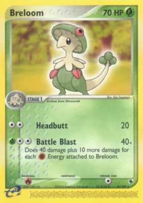 016 / 109 Breloom rara (EN) -NEAR MINT-