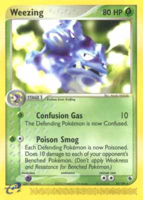024 / 109 Weezing rara (EN) -NEAR MINT-
