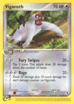 047 / 109 Vigoroth non comune (EN) -NEAR MINT-
