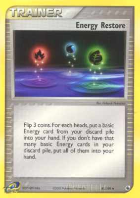 081 / 109 Energy Restore non comune (EN) -NEAR MINT-