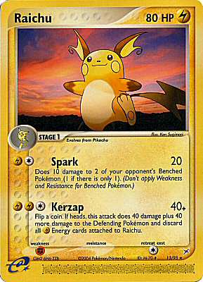 13 / 95 Raichu rara (EN) -NEAR MINT-