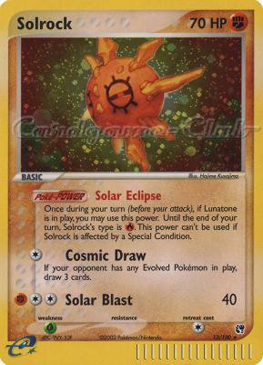 013 / 100 Solrock rara foil (EN) -NEAR MINT-