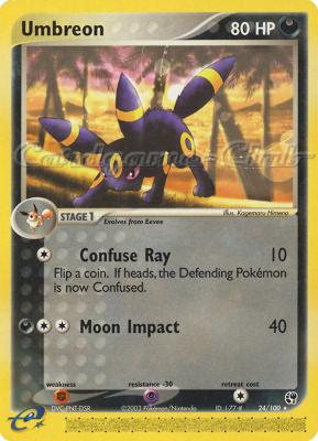 024 / 100 Umbreon rara (EN) -NEAR MINT-