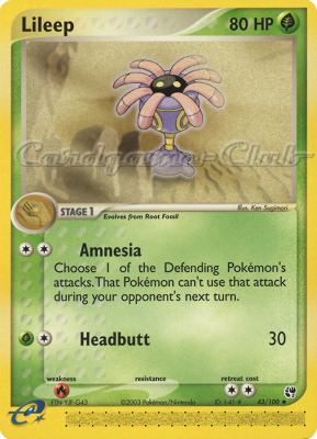 043 / 100 Lileep I-41 non comune (EN) -NEAR MINT-