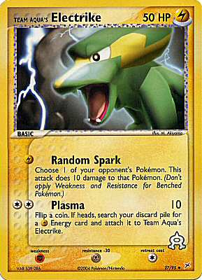27 / 95 Team Aqua's Electrike non comune (EN) -NEAR MINT-