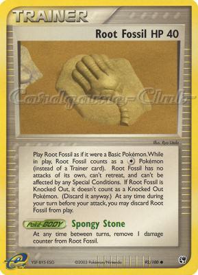 092 / 100 Root Fossil HP 40 comune (EN) -NEAR MINT-