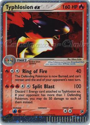 099 / 100 Typhlosion Ex rara ex foil (EN) -NEAR MINT-