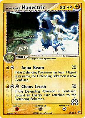 29 / 95 Team Aqua's Manectric non comune (EN) -NEAR MINT-