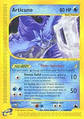 004 / 144 Articuno rara (EN) -NEAR MINT-