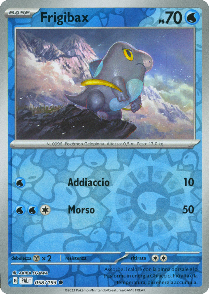 058 / 193 Frigibax Comune foil reverse (IT) -NEAR MINT-