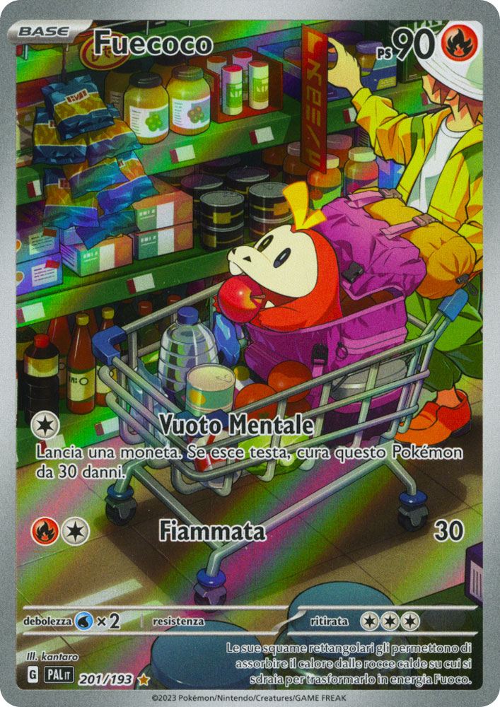 201 / 193 Fuecoco Rara Segreta foil (IT) -NEAR MINT-
