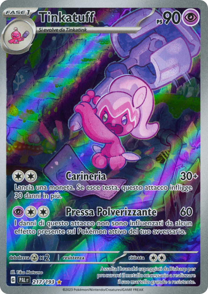 217 / 193 Tinkatuff Rara Segreta foil (IT) -NEAR MINT-