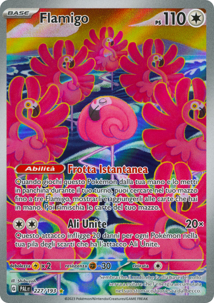 227 / 193 Flamigo Rara Segreta foil (IT) -NEAR MINT-