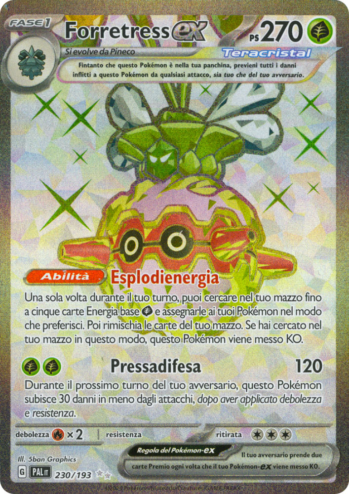 230 / 193 Forretress ex Rara Segreta foil (IT) -NEAR MINT-