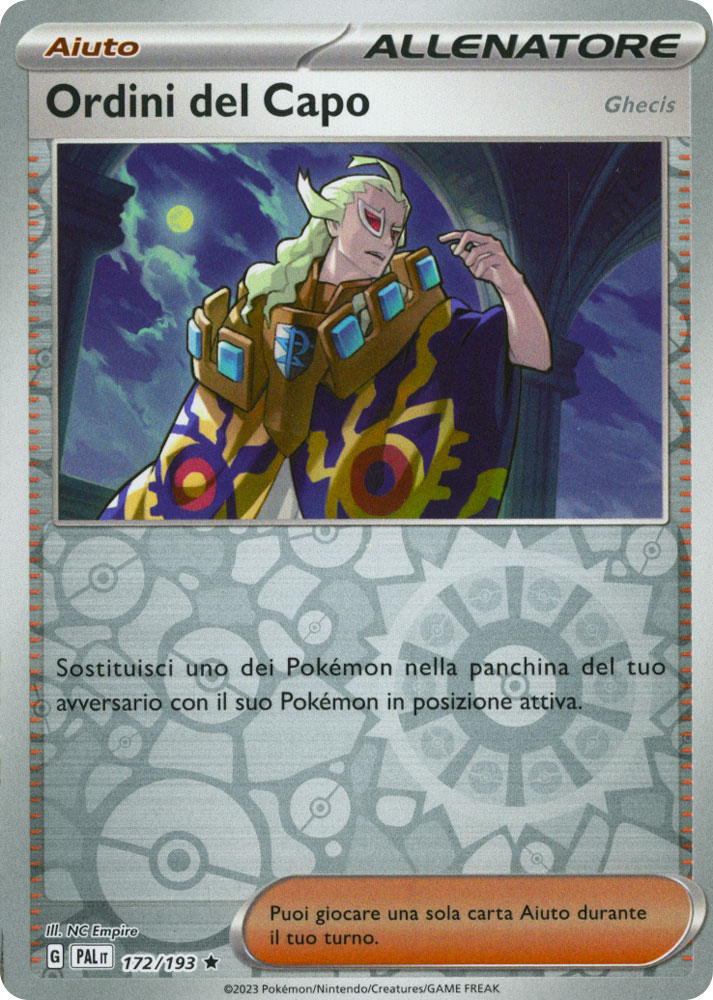 172 / 193 Ordini del Capo Rara foil reverse (IT) -NEAR MINT-