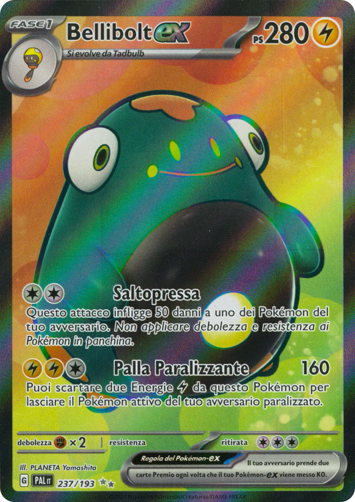 237 / 193 Bellibolt ex Rara Segreta foil (IT) -NEAR MINT-